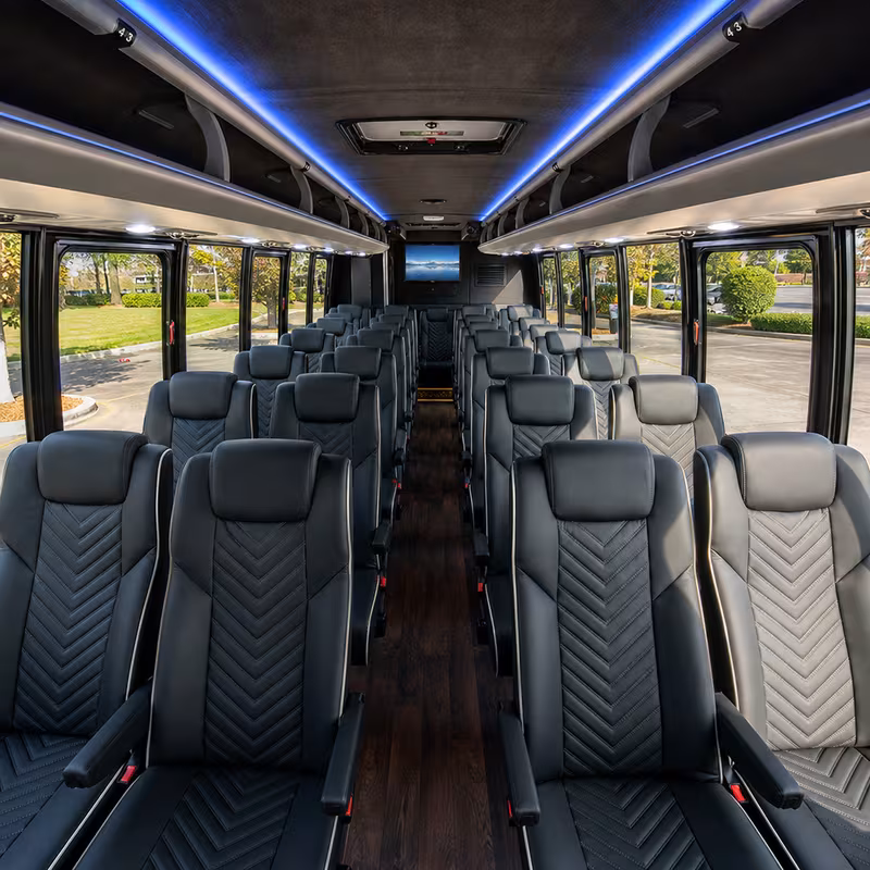 15-35 Passenger Minibus Interior