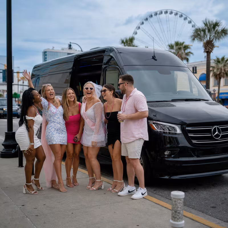 Myrtle Beach Bachelor & Bachelorette Transportation fleet vehicle