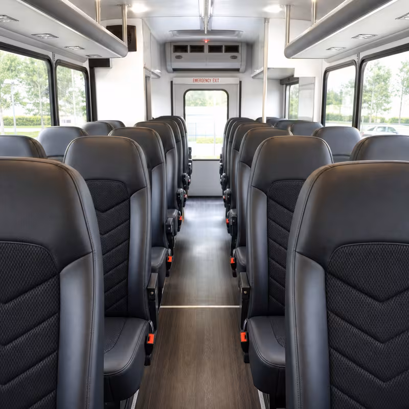 15-35 Passenger Minibus Interior