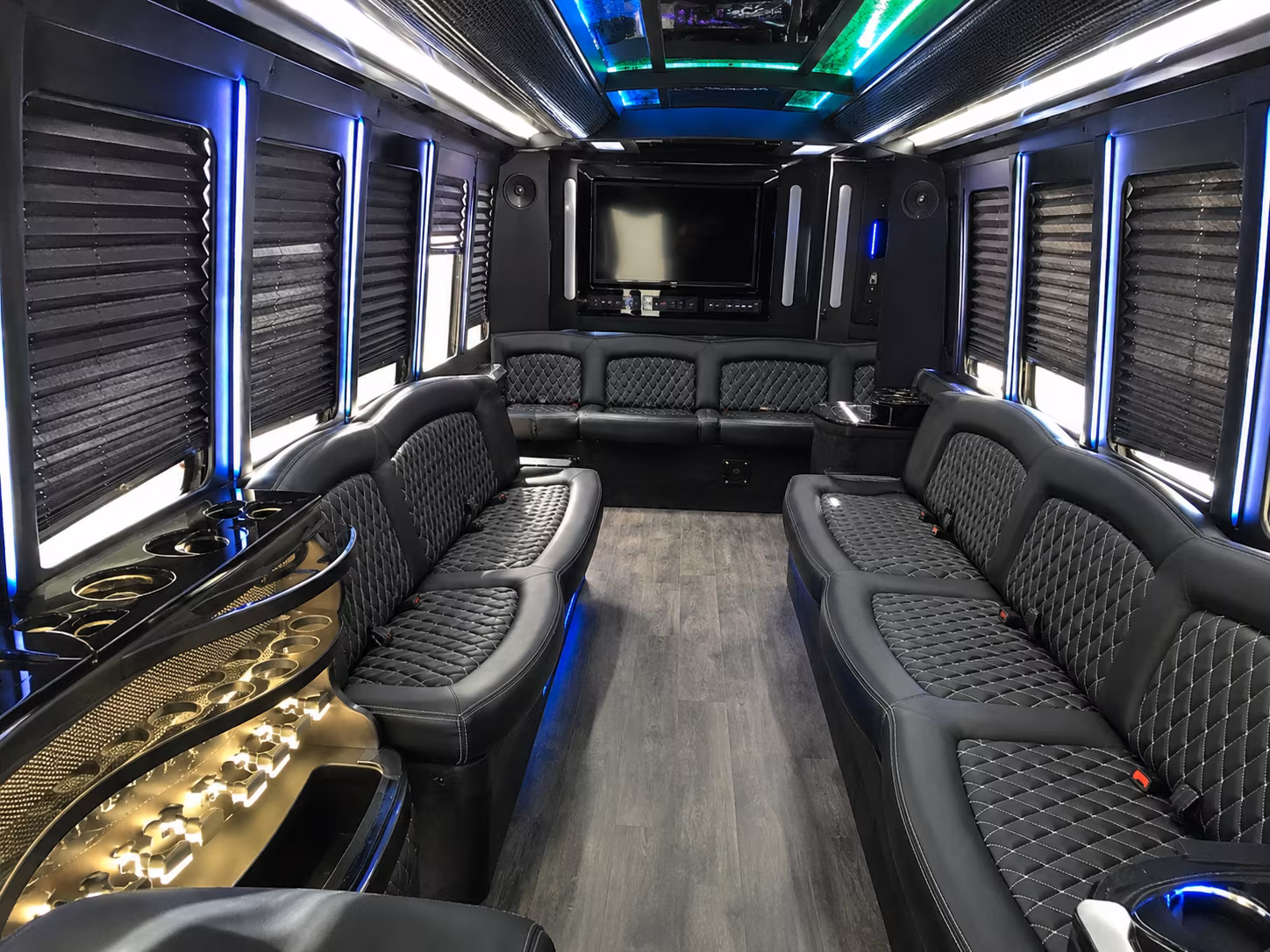 Myrtle Beach Bachelor & Bachelorette Transportation party bus exterior