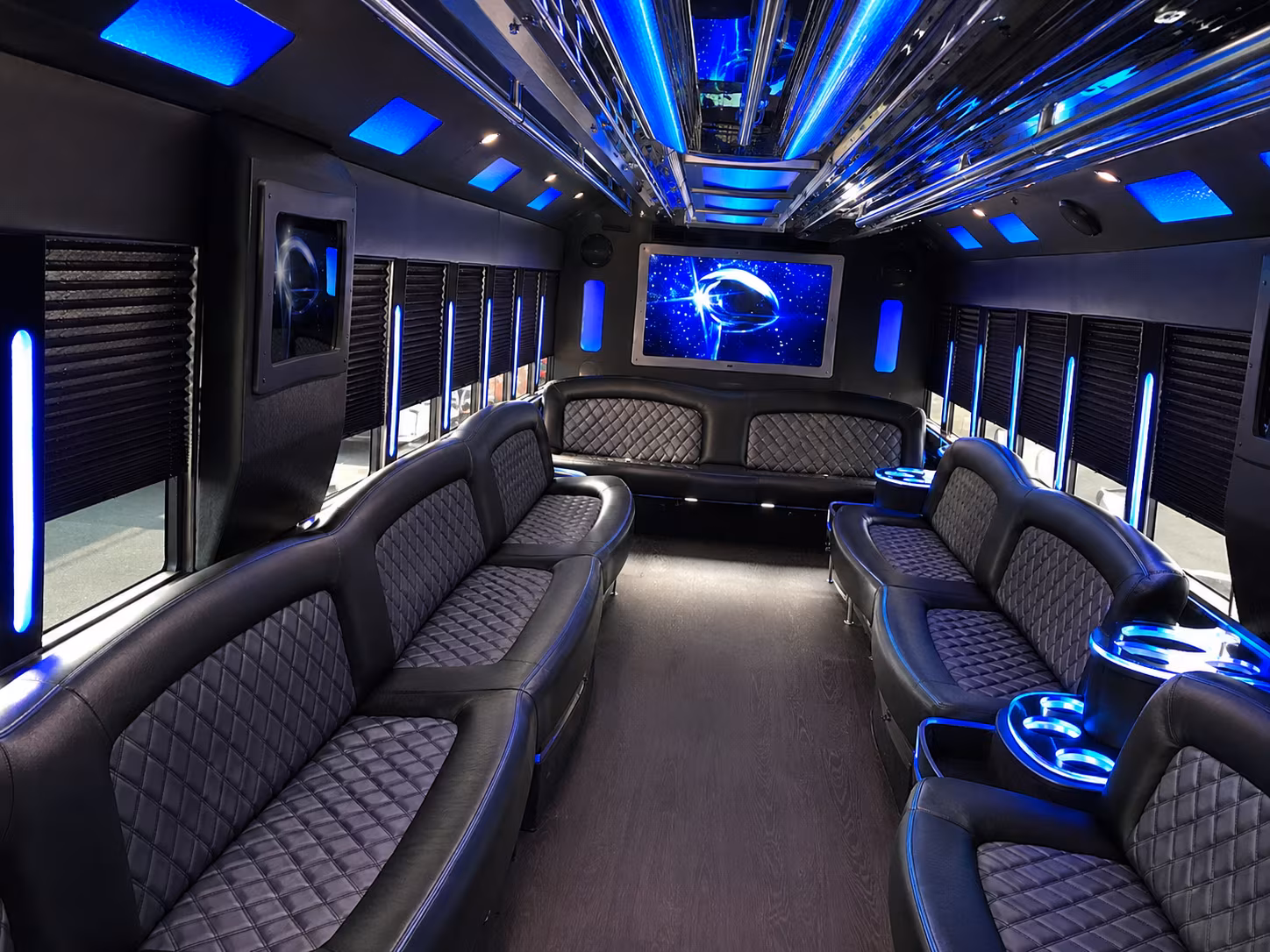 Myrtle Beach Bachelor & Bachelorette Transportation party bus exterior