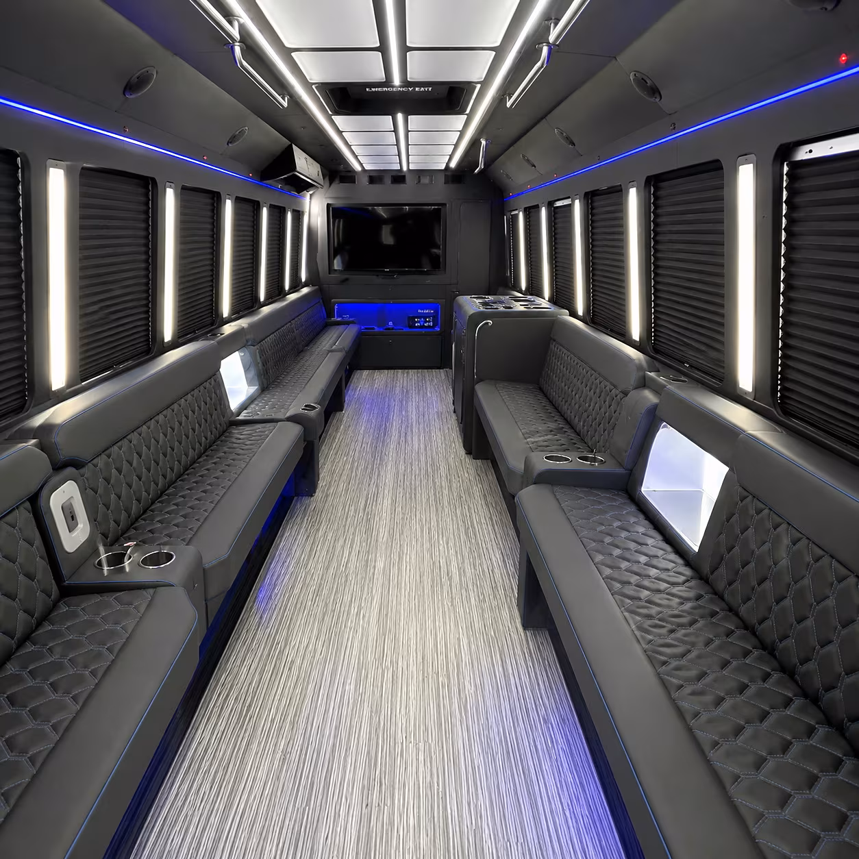 Myrtle Beach Concert & Music Festival Transportation party bus interior