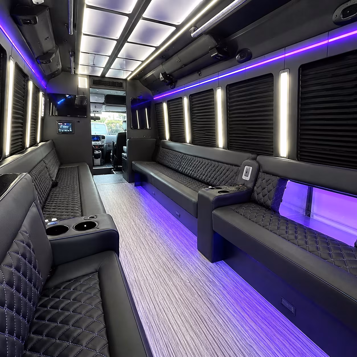 Myrtle Beach Concert & Music Festival Transportation party bus interior