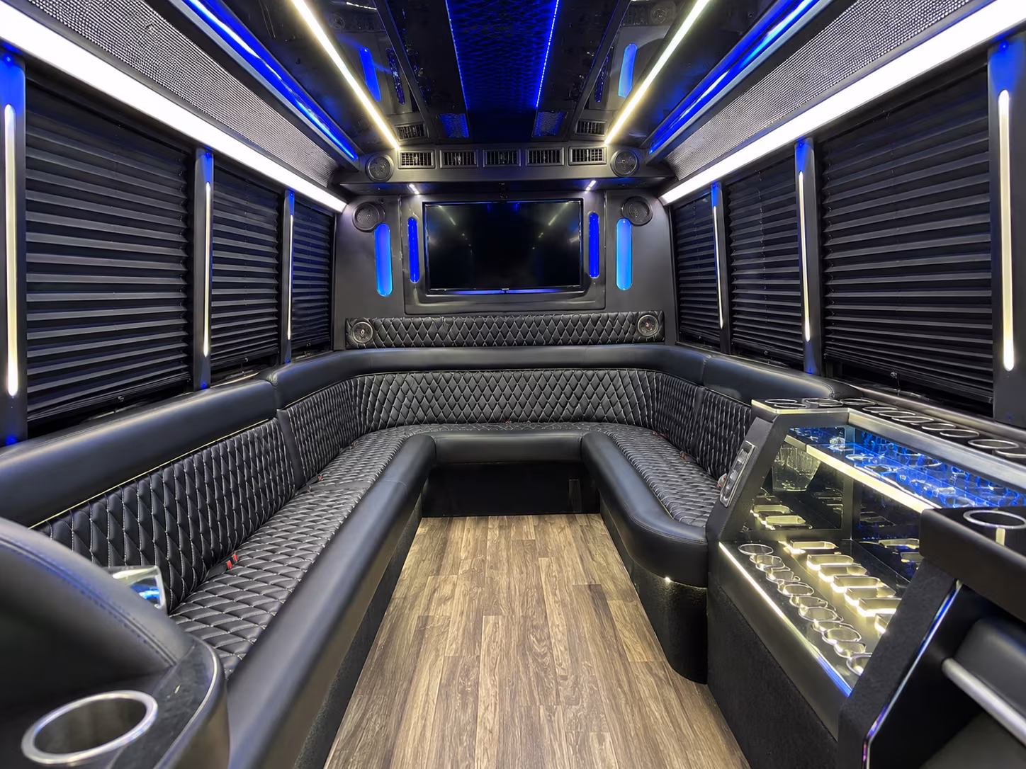 Myrtle Beach Private Event Transportation party bus exterior