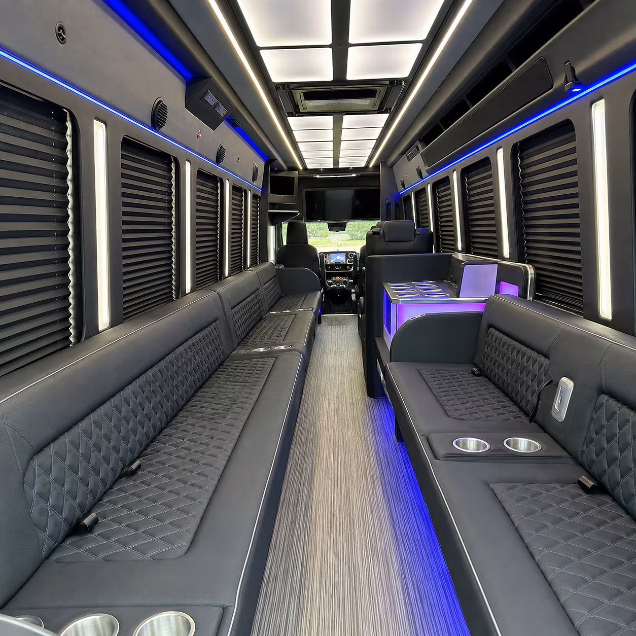 Myrtle Beach Private Event Transportation party bus interior