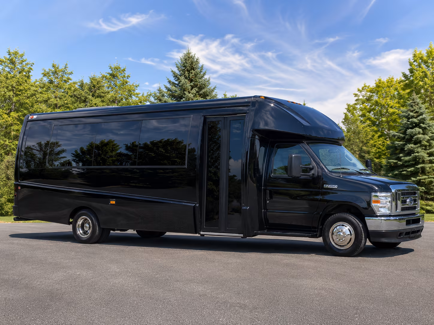 Myrtle Beach School Event Transportation party bus exterior