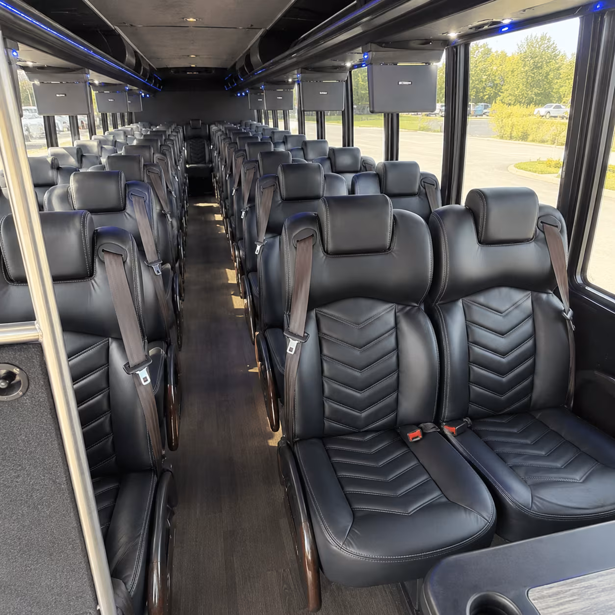 Myrtle Beach School Event Transportation party bus exterior