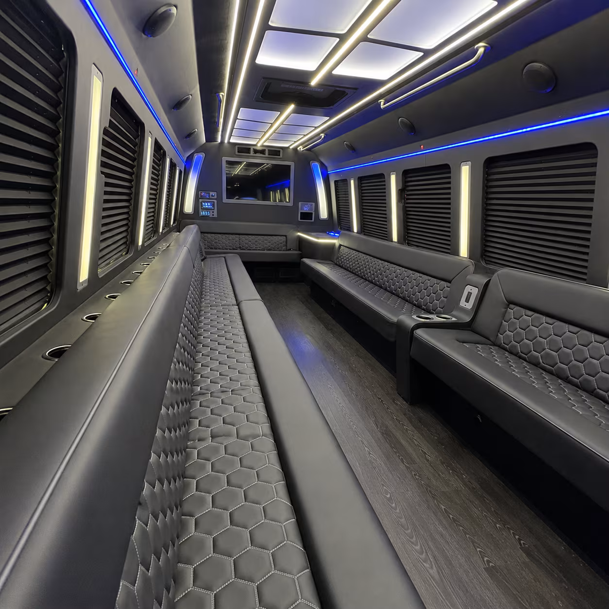 Myrtle Beach Sporting Event Transportation party bus exterior