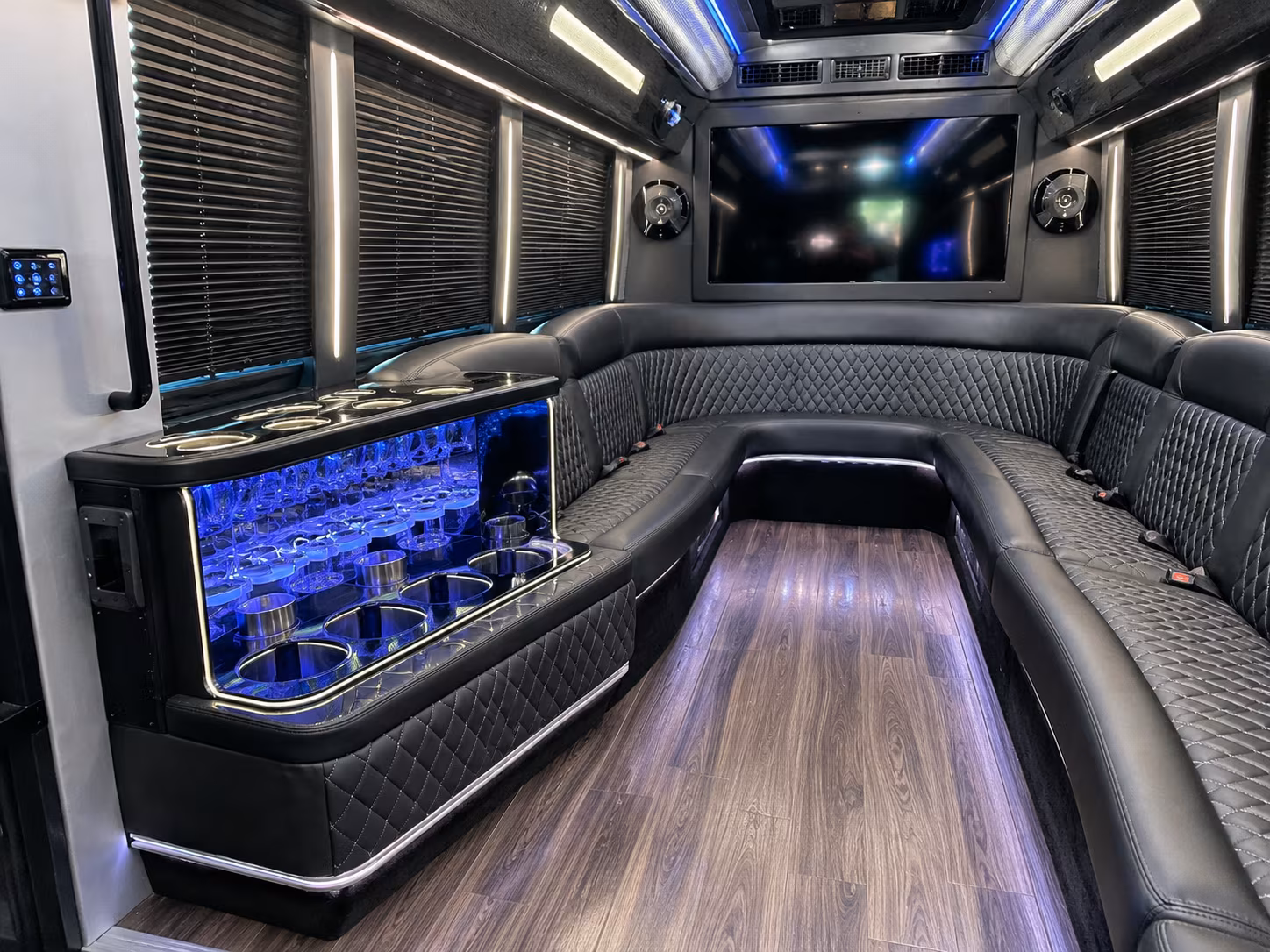 Myrtle Beach Wedding Transportation party bus exterior